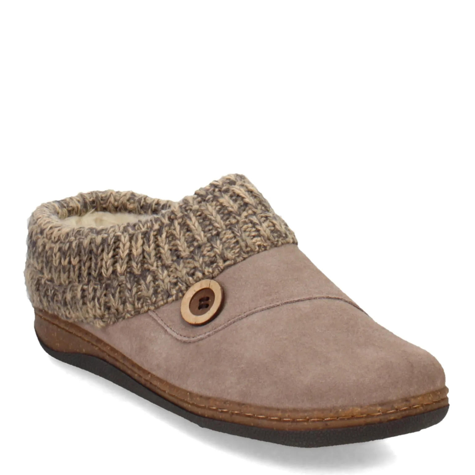 Women's Clarks, Knit Collar Slipper Clog