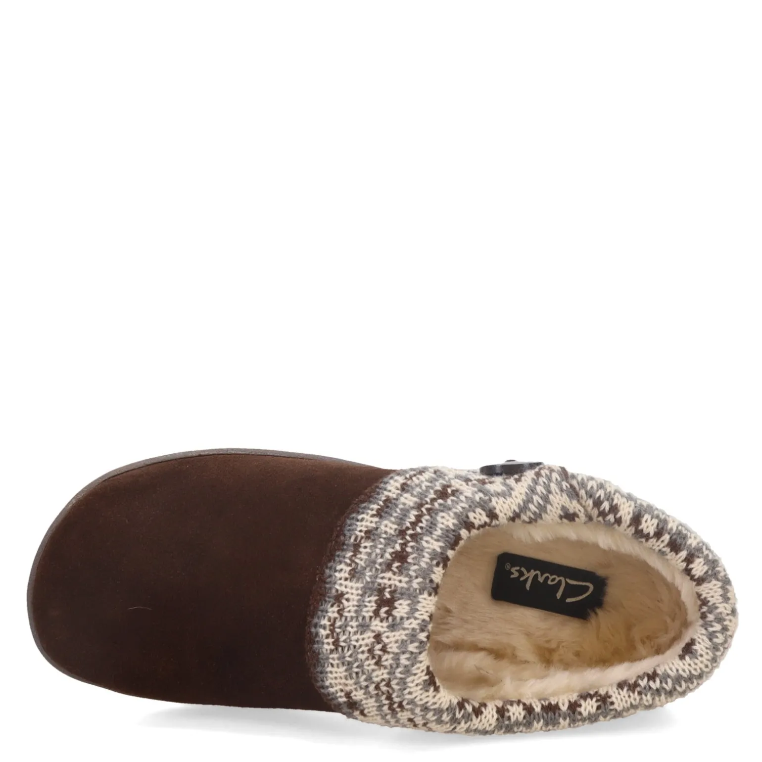 Women's Clarks, Knit Collar Slipper