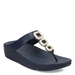Women's FitFlop, Fino Crystal Chain Toe-Post Sandal
