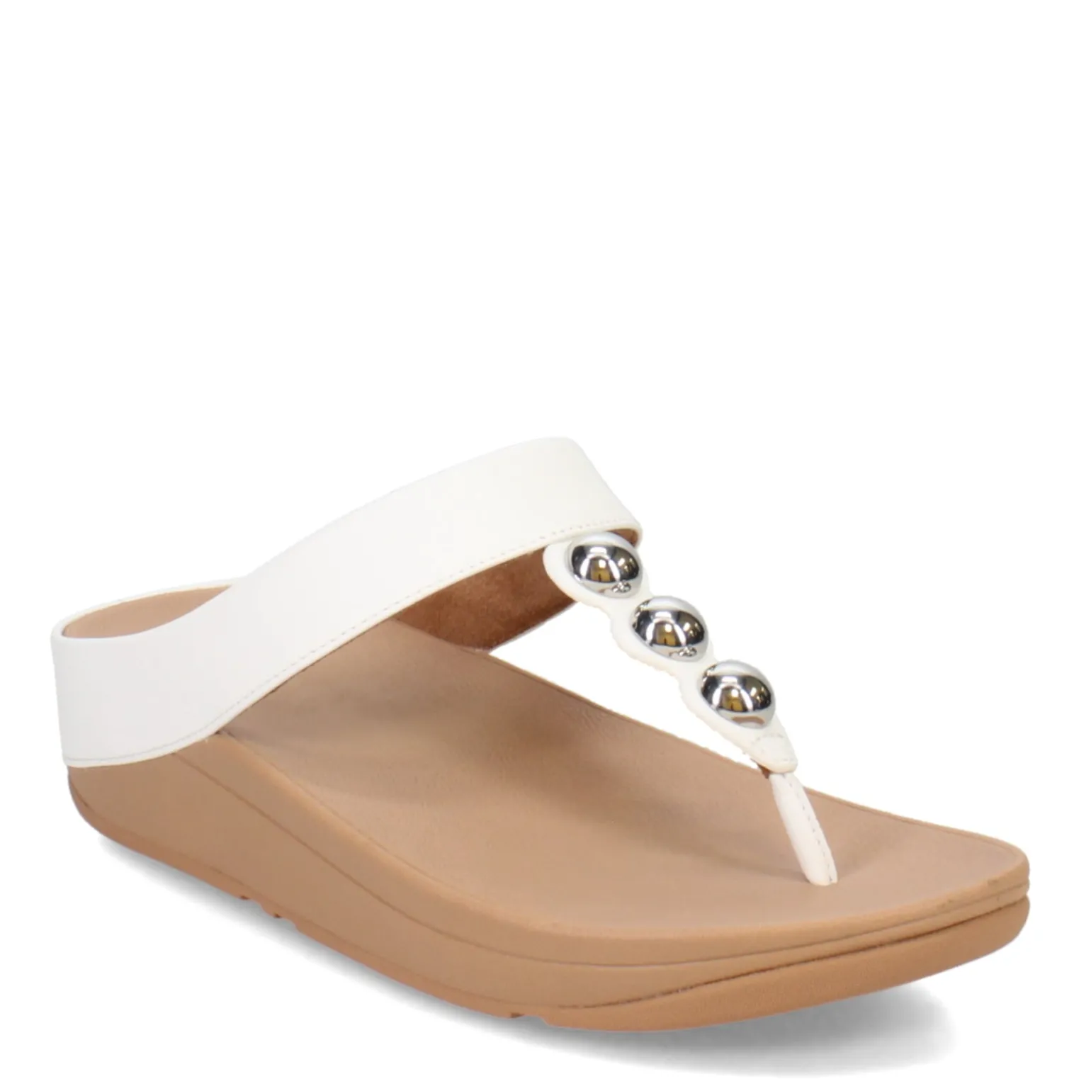 Women's FitFlop, Fino Mirror Dome Toe-Post Sandal