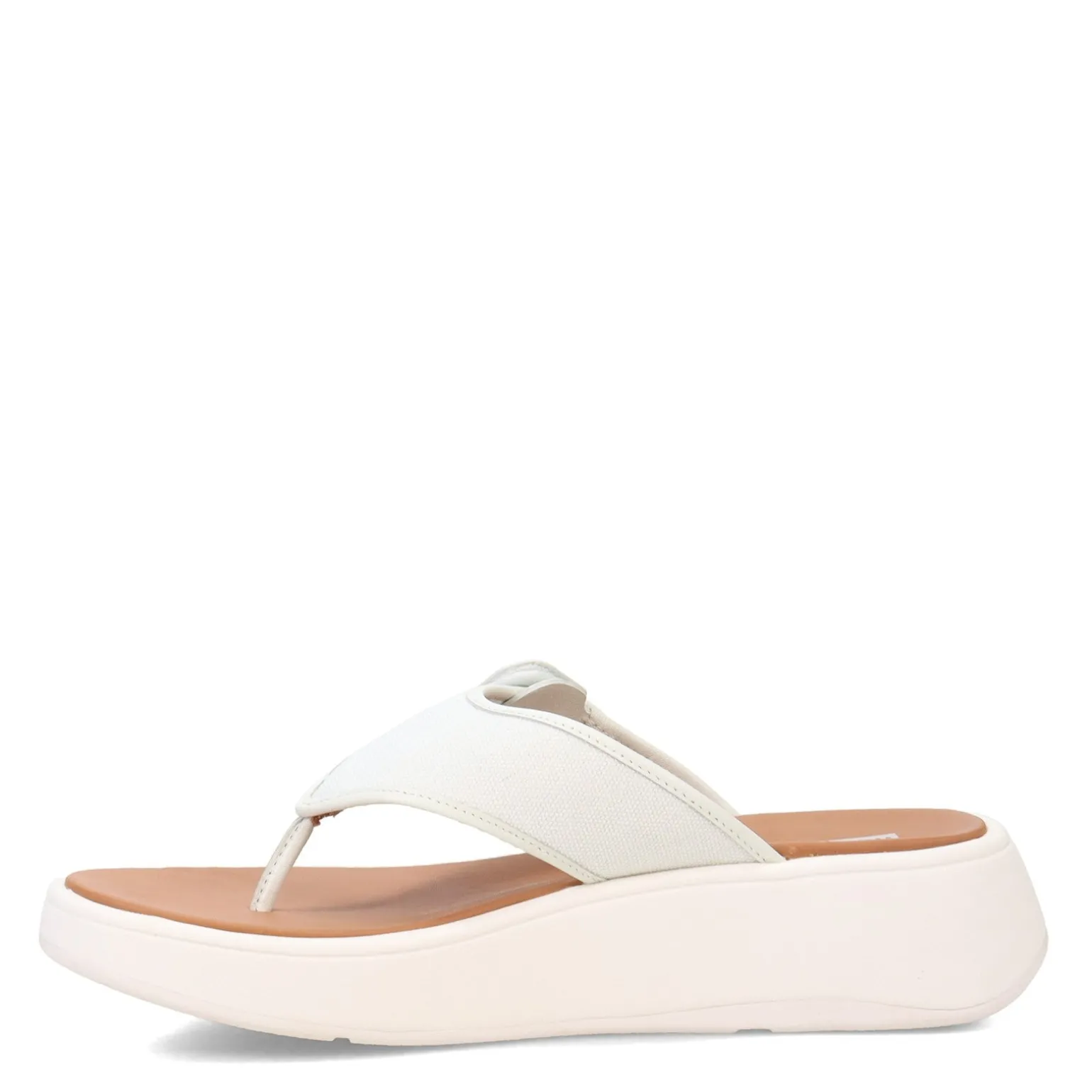 Women's FitFlop, F-Mode Canvas Flatform Thong Sandal