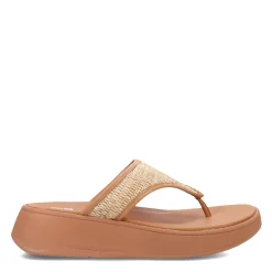 Women's FitFlop, F-Mode Woven Flatform Toe Post Sandal