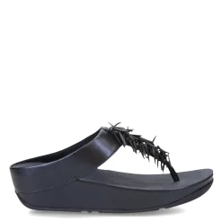 Women's FitFlop, Rumba Beaded Metallic Toe-Post Sandal