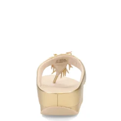 Women's FitFlop, Rumba Beaded Metallic Toe-Post Sandal