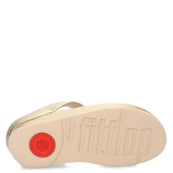 Women's FitFlop, Rumba Beaded Metallic Toe-Post Sandal