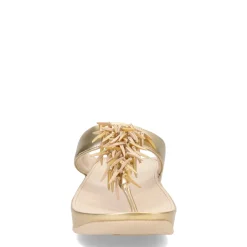 Women's FitFlop, Rumba Beaded Metallic Toe-Post Sandal