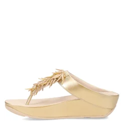 Women's FitFlop, Rumba Beaded Metallic Toe-Post Sandal