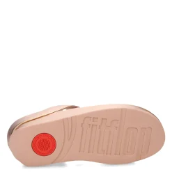 Women's FitFlop, Rumba Beaded Metallic Toe-Post Sandal