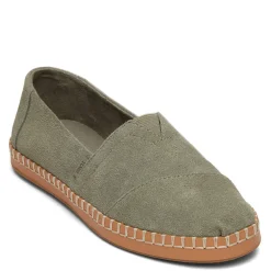 Women's Toms, Alpargata Vetiver Suede Leather Wrap Slip-On